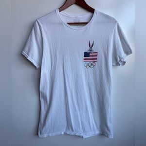 Looney Tunes White Bugs Bunny Olympic Tee